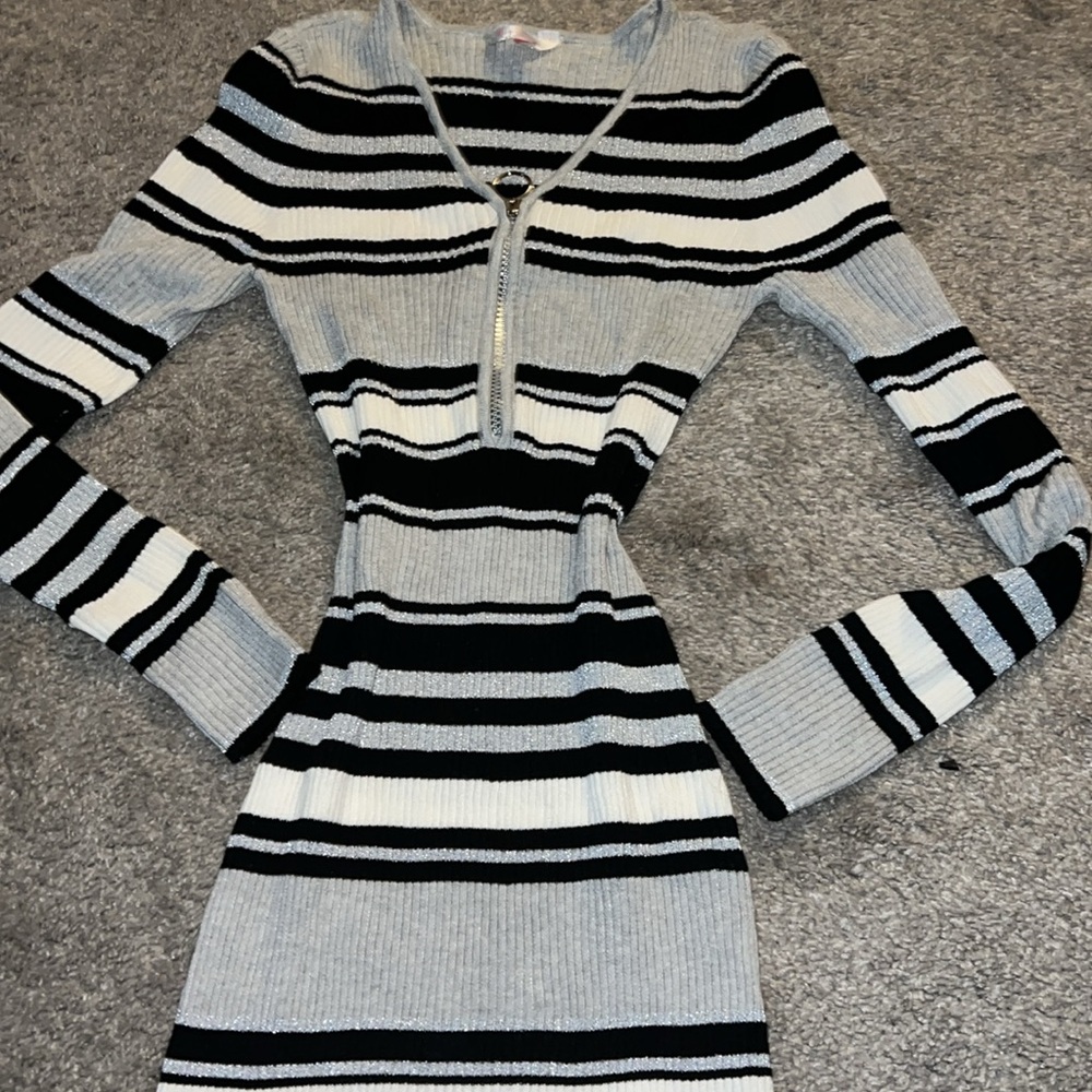 Striped Ribbed Dress